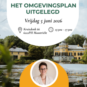 Masterclass op locatie: Het omgevingsplan praktisch uitgelegd voor vastgoedprofessionals